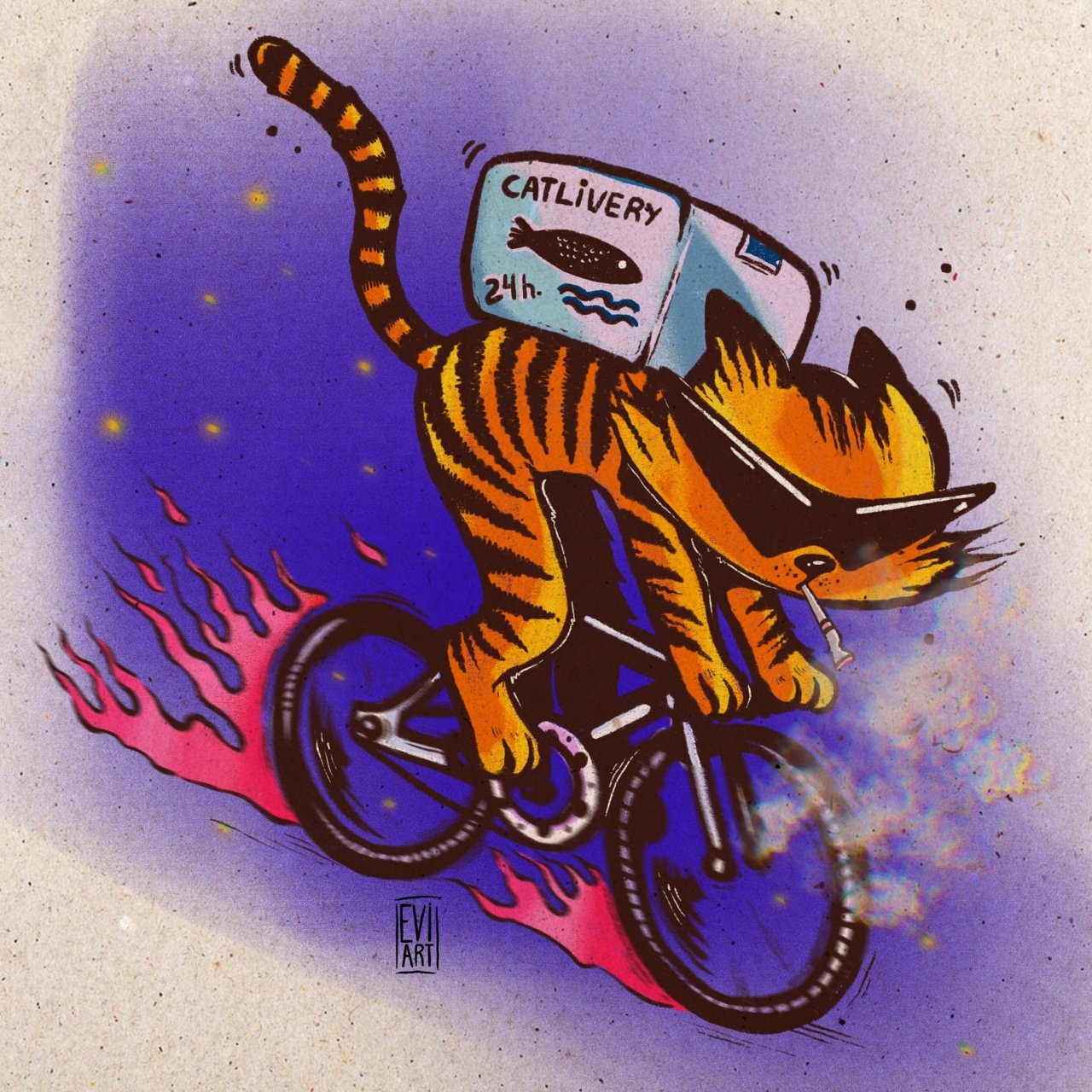 Lightning fast cat-delivery! 😼⚡