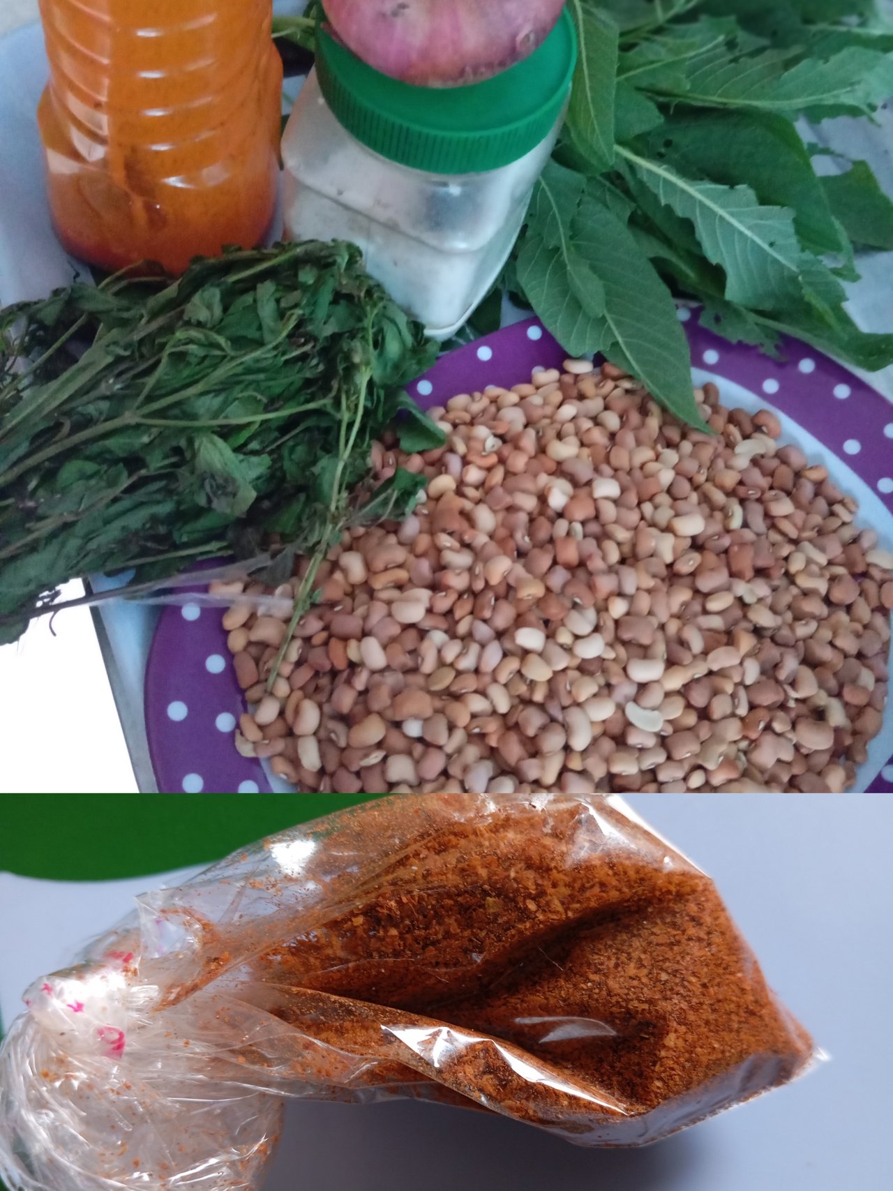 My sweet porridge beans with Sentleaf and Greenleaf 