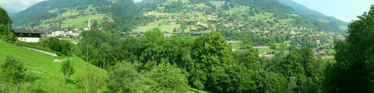 Lovely view from my host’s balcony at Troistorrents