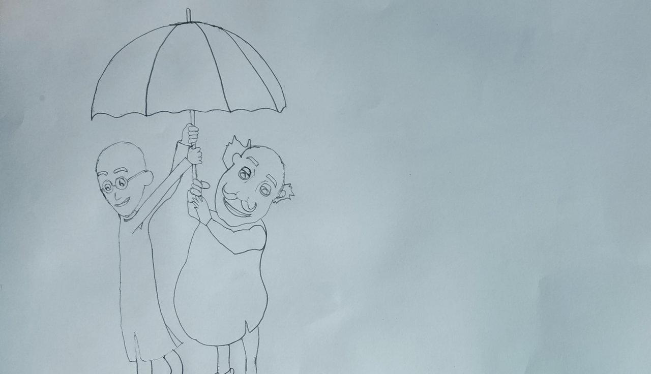 Pencil Sketch of Motu Patlu. | PeakD Pencil Sketch of Motu Patlu. | PeakD