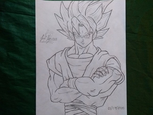 Drawing of Goku [悟空] - Dragon Ball Z | PeakD