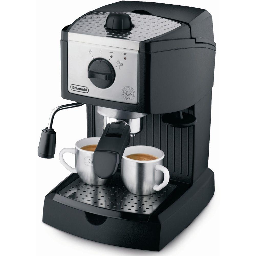 5 Black/Silver 15-Bar Pump Espresso and Cappuccino Maker by DeLonghi