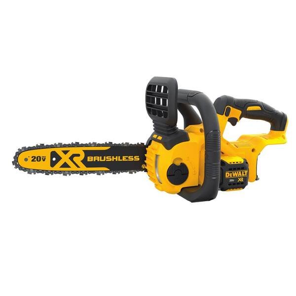 1 DEWALT 20V MAX 12in. Brushless Cordless Battery Powered Chainsaw, Tool Only