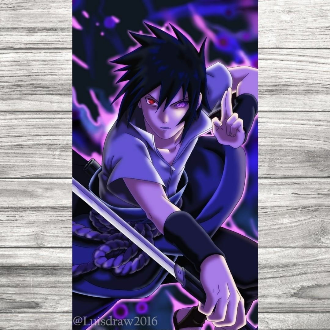 Dibujando a Sasuke Uchiha | Anime | Arte digital.