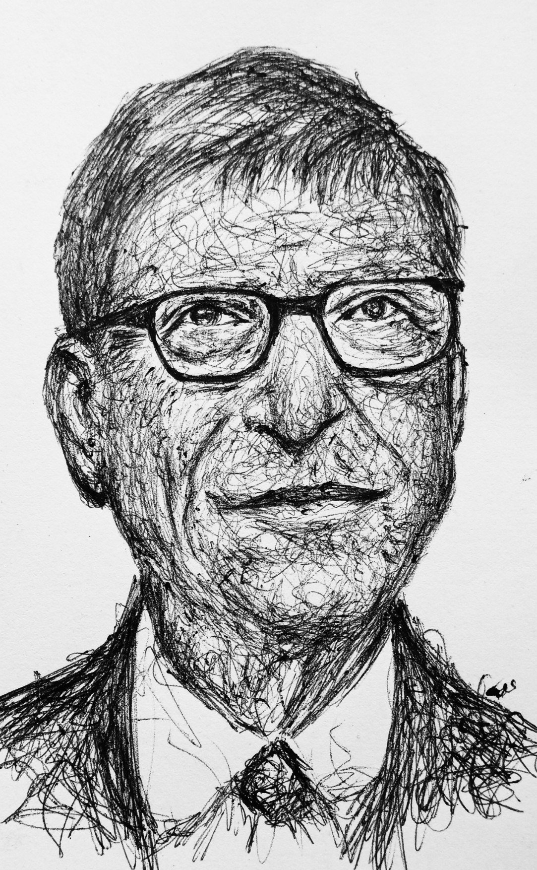 Bill Gates Canvas painting Prints Character Sketch Poster Wall Art For Home  Office room Decorations Unframed