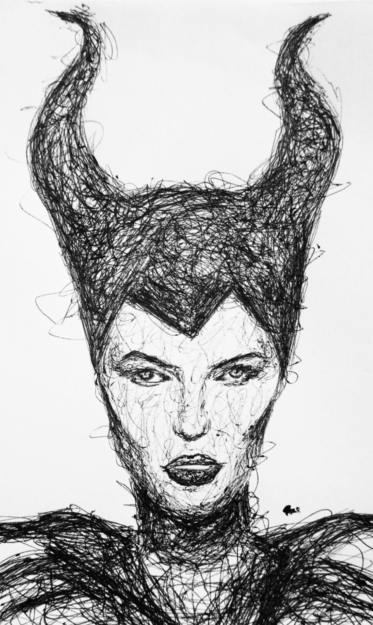 Maleficent Drawing - Freehand by JPawloski on DeviantArt