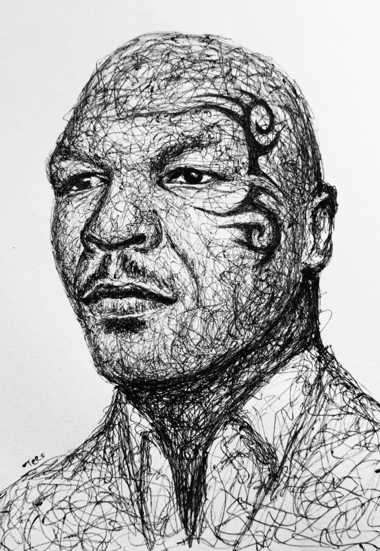 Mike Tyson image Royalty Free Stock SVG Vector