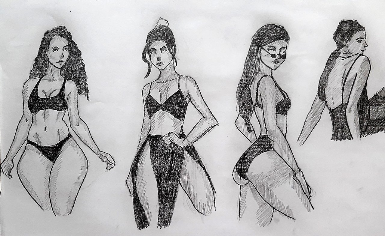 Sketching female bodies with pencil  3  PeakD