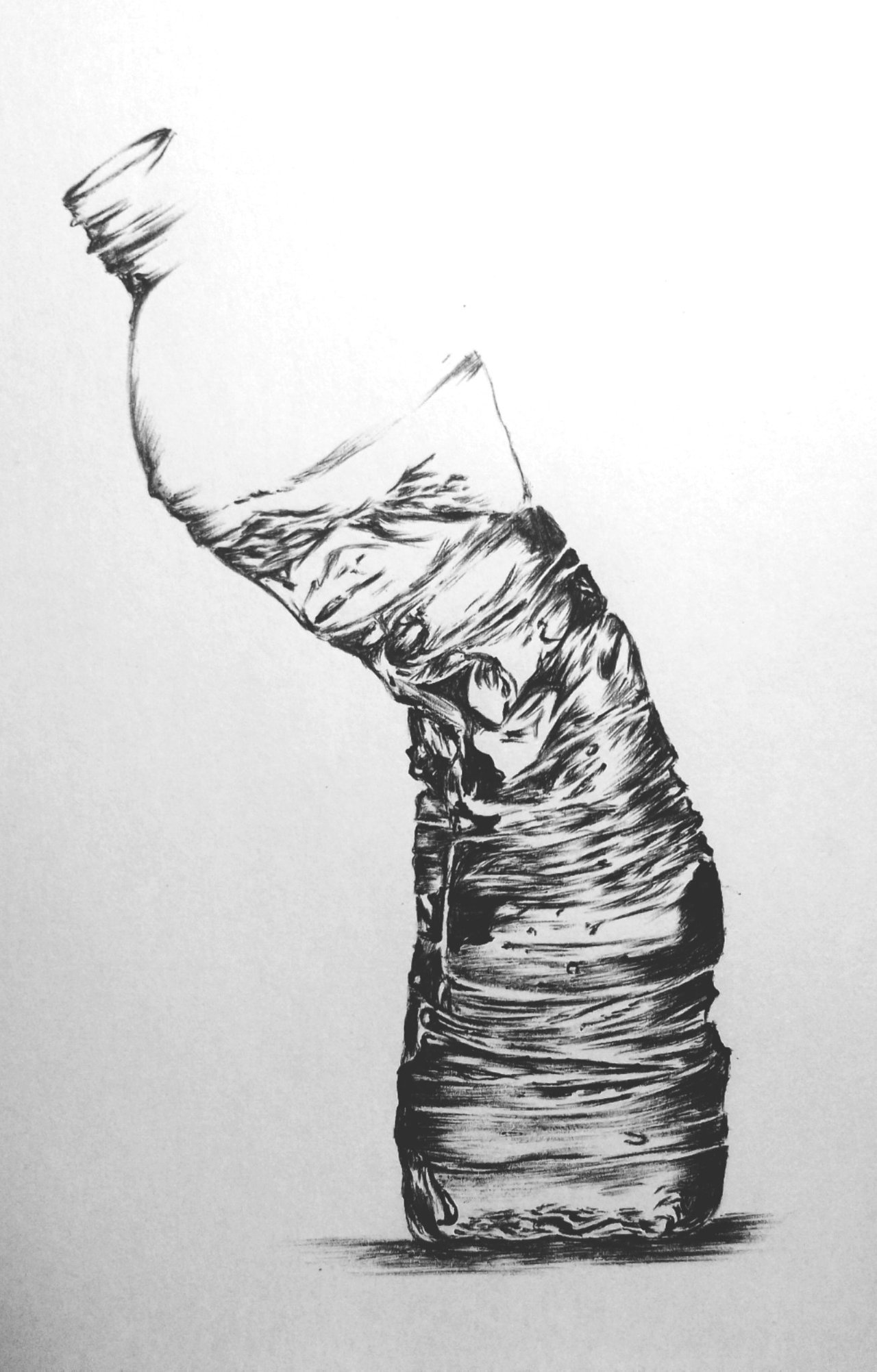 Plastic Bottle of Water  Freehand pencil sketch from life   Flickr