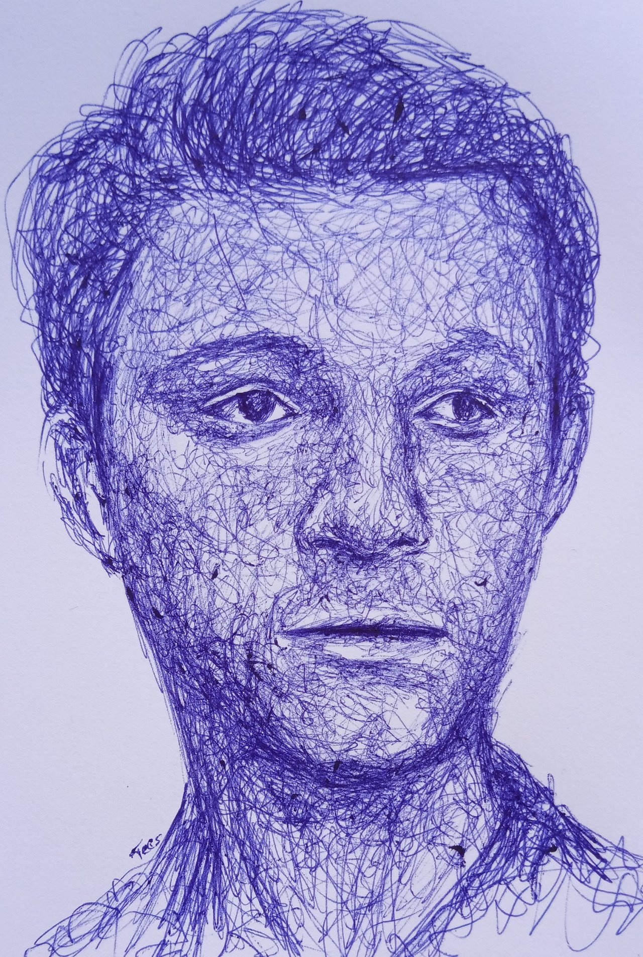 tom holland scribble portrait art by ulin nuha on Dribbble