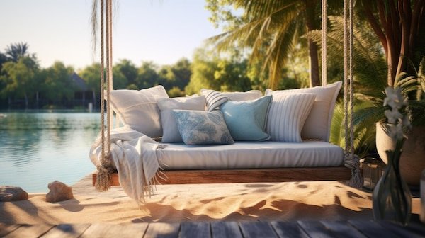 https://img.freepik.com/free-photo/cushions-rest-swing-bed-by-tranquil-pool-beckoning-leisure_157027-4113.jpg?t=st=1713179899~exp=1713183499~hmac=0be2581b225657064432b7f4cd68f0c3572816aa7d71930677c8fec0de7493ef&w=600
