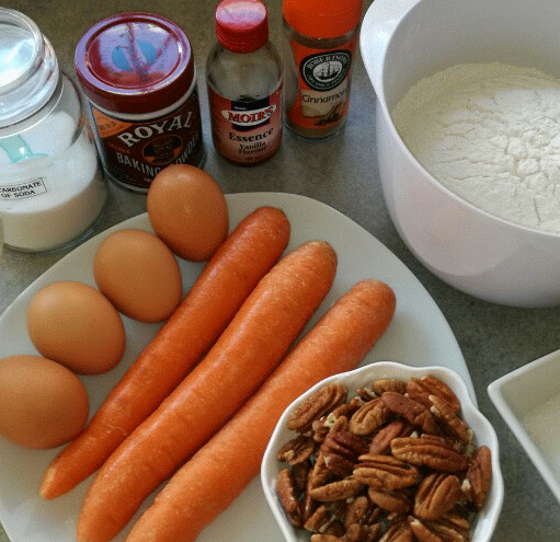 Carrot Cupcakes Baking process