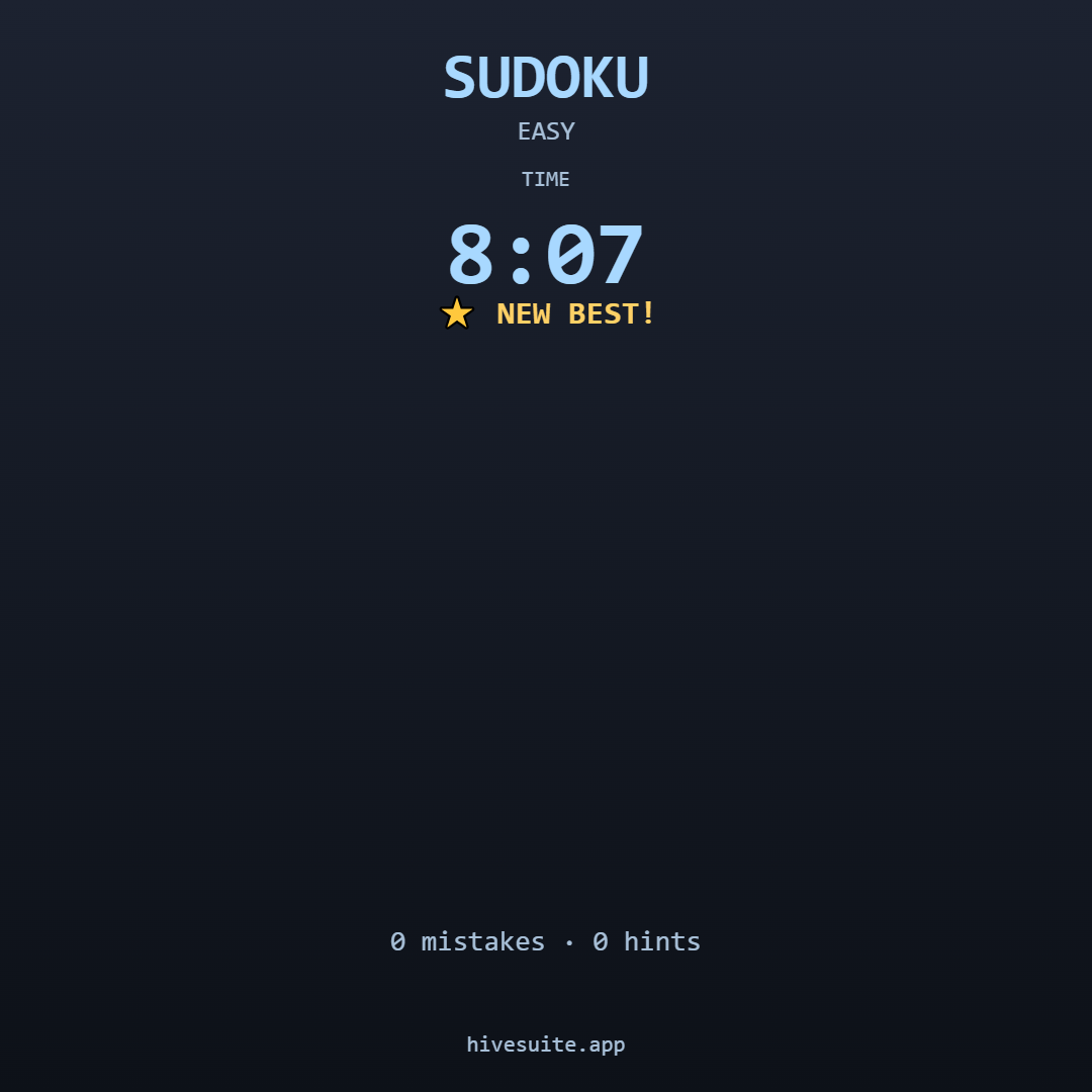Sudoku recap