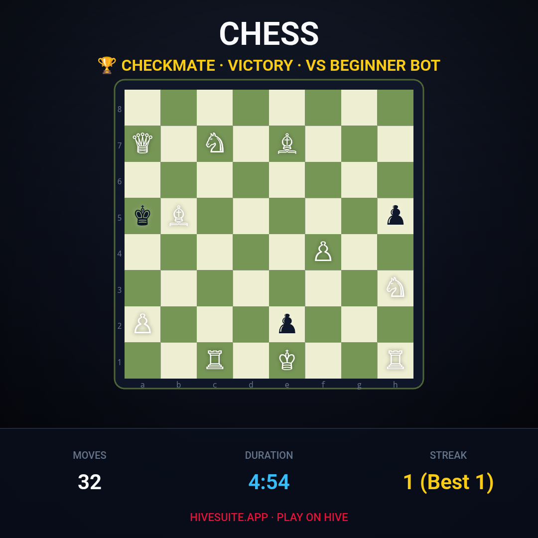 Chess match recap