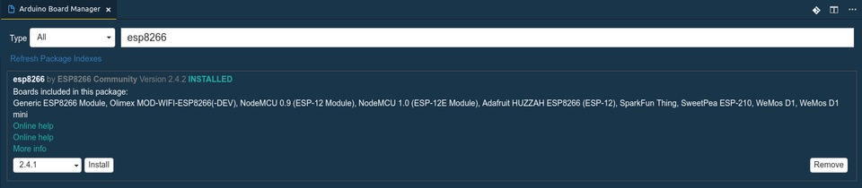 Arduino Board Manager
