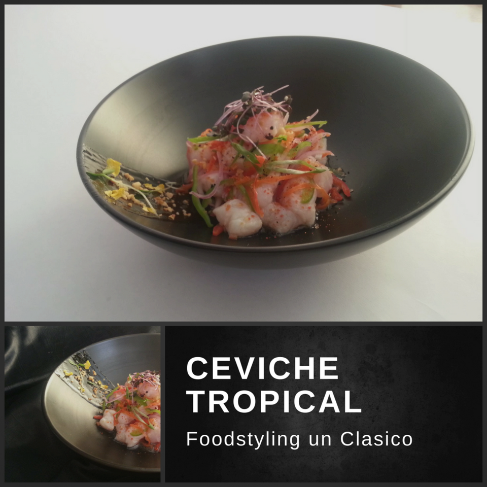 Food styling Ceviche Tropical. Presentacion 5 estrellas Food Photo Shoot |  PeakD
