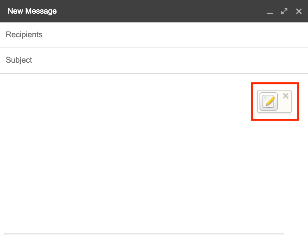 Mailvelope icon in the draft email pane