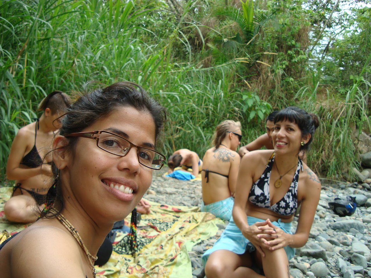 With friends from the hostel and my travel ‘guru’ in Rio Pance, Cali. Colombia