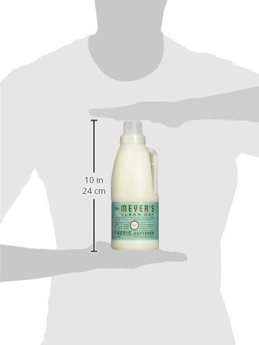1 MRS. MEYER'S CLEAN DAY Liquid Fabric Softener, Infused with Essential Oils, Paraben Free, Basil, 32 oz - Pack of 6 (192 Loads)