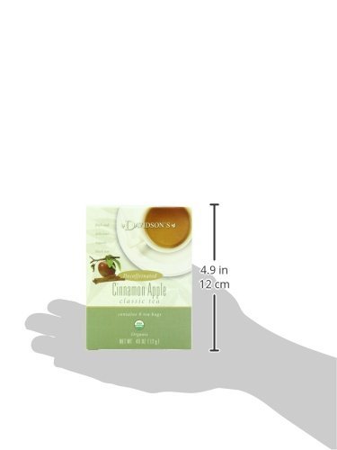 2 Davidson's Organics, Decaffeinated Cinnamon Apple, 8-count Tea Bags, Pack of 12