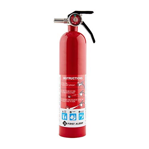1 Rechargeable Standard Fire Extinguisher - UL Rated 1-A:10-B:C for Home Use.