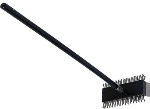 1 SPARTA 4029000 Stainless Steel Grill Brush, Grill Scraper With Metal Bristles, 30.5 Inches, Black