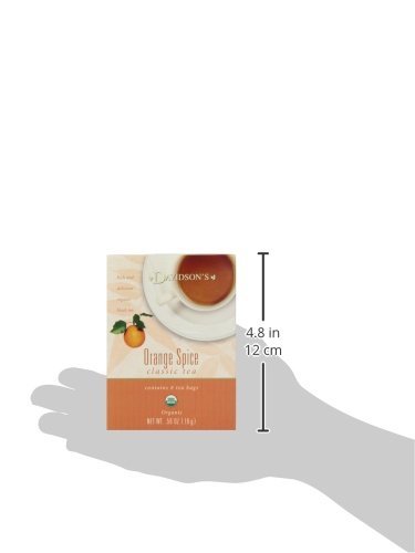 2 Davidson's Organics, Orange Spice, 8-count Tea Bags, Pack of 12