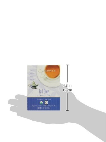 2 Davidson's Organics, Earl Grey, 8-count Tea Bags, Pack of 12