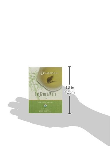 2 Davidson's Organics, Red, Green & White Tea, 8-count Tea Bags, Pack of 12