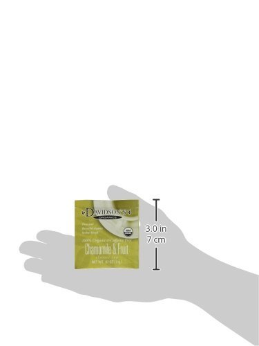 2 Davidson's Organics, Chamomile & Fruit, 100-count Individually Wrapped Tea Bags