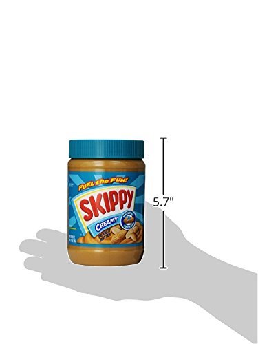2 Skippy Peanut Butter, Creamy, 28 oz