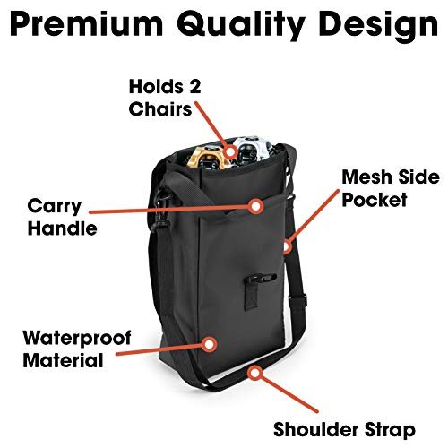 2 2 Chair Bag for Cliq Camping Chairs - Carry Bag for Cliq Folding Chairs and Beach Chairs (1 Bag)