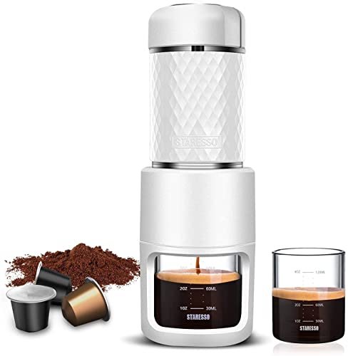 1 STARESSO Compact Espresso Maker - Hand-Powered Espresso with Luxurious and Velvety Crema