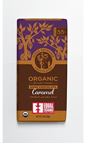 3 Equal Exchange Organic Chocolate Caramel Crunch with Sea Salt, 2.8-Ounce (Pack of 6)