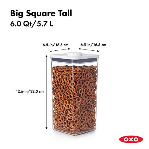 1 OXO Trustworthy Storage Canister - Secure Food Container - 6.0 Qt for Ample Capacity and Beyond