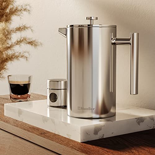 7 Stainless Steel Coffee Maker - Insulated with Advanced Filtration System