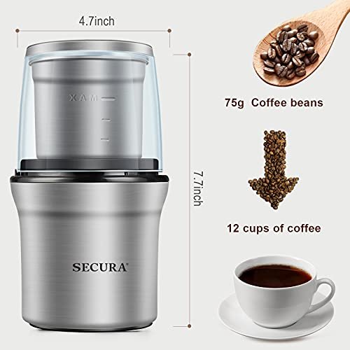 5 Electric Secura Coffee Grinder