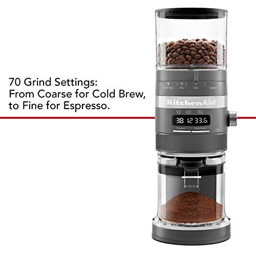 1 KitchenAid's KCG8433DG Burr Coffee Grinder