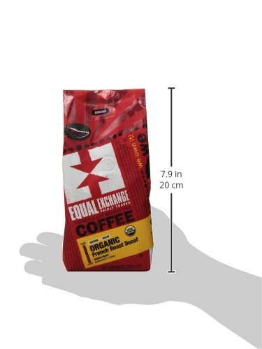 4 Equal Exchange Organic Ground, French Roast Malted Chocolate, 10 Ounce