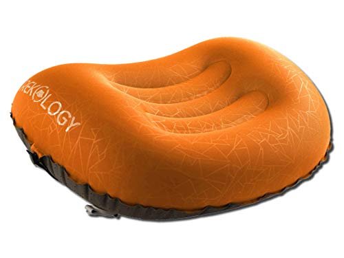1 TREKOLOGY Ultralight Inflatable Camping Travel Pillow - ALUFT 2.0 Compressible, Compact, Comfortable, Ergonomic Inflating Pillows for Neck & Lumbar Support While Camp, Hiking, Backpacking