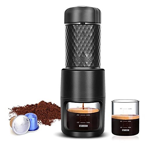 2 STARESSO Coffee Brewer - Portable Espresso Maker for a Creamy and Flavorful Cup