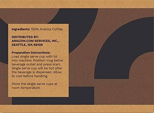 4 Amazon Brand - Solimo Light Roast Coffee Pods, Breakfast Blend, Compatible with Keurig 2.0 K-Cup Brewers, 100 Count