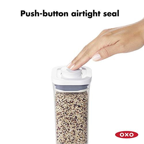 2 OXO SecureLock Canister - Sealed Cabinet Organizer - 1.7 Qt for Legumes and Other Dehydrated Goods