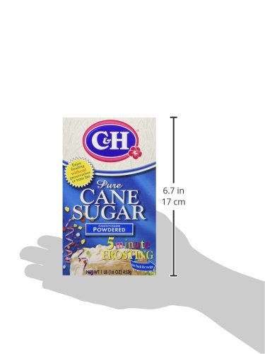 1 C&H, Pure Cane, Confectioners Powdered Sugar, 16oz Box (Pack of 4)