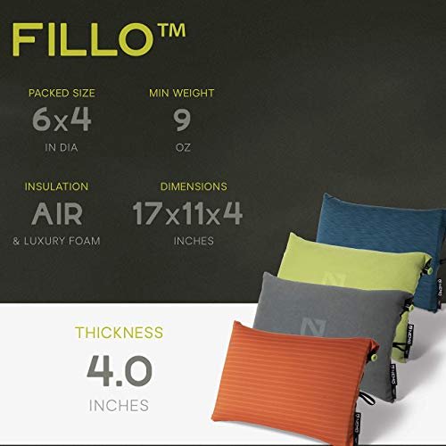 6 Nemo AirRest - Lightweight Rechargeable Pillow for Outdoor Adventures or On-the-Go