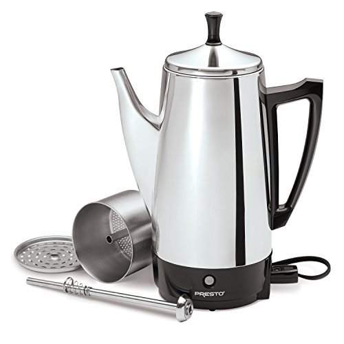 3 Stainless Steel Coffee Maker-12 Cup, manufactured by Presto with model number 02811.