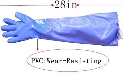 1 Durable Fisherman's PVC Glove with Cotton Lining for Extended Use
