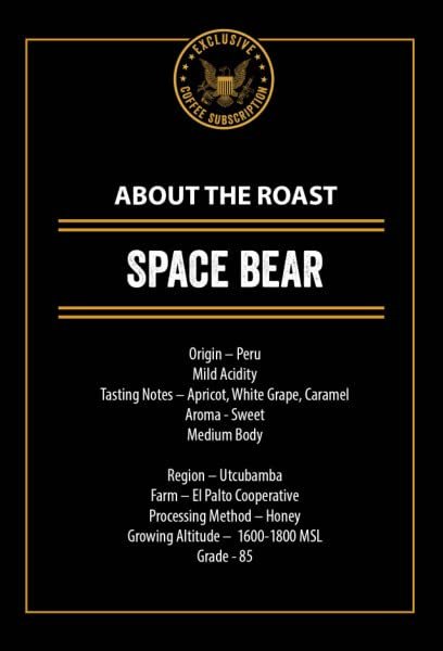 1 Space Bear Light Roast Ground Coffee (12oz) by Black Rifle Coffee Company