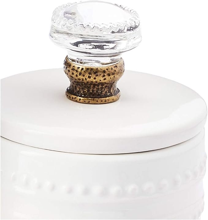 3 Vintage-inspired Cream and Sugar Set with Farmhouse Charm, One Size, White