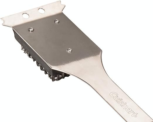 2 Stainless Steel Grill Cleaning Brush and Scraper, 16.5